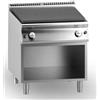 Ristosubito Cucina elettrica tuttapiastra MDLR 4 zone di cottura Vano aperto Modello CL9080TPE
