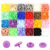 TOAOB THE ONE AND ONLY BABY TOAOB 240 Insiemi Bottoni a Pressione Automatici Colorati in Plastica T5 12mm per Cucito Creativo Fai da Te Scrapbooking