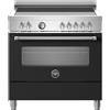 Ⓜ️🔵🔵🔵 BERTAZZONI MAS95I1ENET - Cucina induzione, 90 cm, colore NERO OPACO, forno elettrico, Classe A