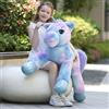 MorisMos Unicorno Peluche Grande, 110cm XXL Peluche Unicorno Gigante Arcobaleno per Bambini, Kawaii Animale di Peluche Regalo per Ragazze Fidanzata Ragazzi Compleanno Natale Deco