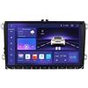 hizpo Android 12 Car Radio 9 Pollice Touchscreen 8-Core Per VW Golf 5/6 T5 Touran Polo Sharan Passat Tiguan SEAT WiFi CarPlay/Android Auto Bluetooth 4G LTE RDS OPS SWC DSP (4GB+32GB)