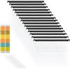 MerryNine Cartelle sospese, MerryNine 15PCS Cartelle sospese per armadietto in polipropilene con linguette e inserti per schede per l'organizzazione a scuola, a casa, in ufficio **Verificare la dimensione prima