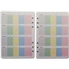 tipome Agenda settimanale - con 5 colonne - SENZA DATE generica - in formato A5 14,5x20,5cm 6 FORI per organizer a 6 anelli