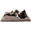 Paco Home Letto Per Cani Letto Per Gatti Soffice Cuscino Per Cani Ciambella Coperta Per Cesto Per Gatti Cesto Lavabile, Colore:Beige, Dimensione:80x120 cm