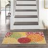 NOURISON Aloha Tappeto per interno/esterno floreale rosso multicolore 2'8 x 4' area tappeto, (3 'x 4')