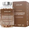 AAVALABS Ashwagandha KSM-66 10000mg Alto Dosaggio (Estratto di Ashwagandha Bio 10:1) Vitamina B6 B1 Zinco Magnesio Manganese, Vegan Ashwaganda Withania Somnifera Ginseng Indiano 5% Withanolidi - 120 Capsule