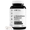 HIVITAL foods Glutatione 500 mg Ridotto al 98%. 120 capsule vegane per 4 mesi.