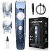 Sejoy Tagliacapelli Uomo, Rasoio Elettrico per Capelli Macchinetta per Capelli USB Ricaricabile Impermeabile Display a LED, Adatto a Bambini, Uomini, Donne e Barbieri, Blu