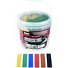 Connex Set di 300 vetri - 100 x 24 mm - Sei Altezze da 1 a 6 mm - Colori Assortiti - con scanalature - in Polipropilene/Piastre/Blocchi di Sostegno/Cunei in plastica/ B34300, Colorato