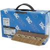 Tacwise 1721 Chiodi Inclinati a 34° 3,1/65 mm, Zincati Extra con Testa a 'D', Gambo Anellato, Fascicolati con Carta, Confezione da 1600