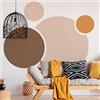 Ambiance Sticker Carta da Parati in Tessuto non Tessuto Affreschi Giganti Preincollati - Punti Astratti - Adesivo Decorativo | H120 x L90 cm