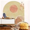 Ambiance Sticker Carta da Parati in Tessuto non Tessuto Affreschi Giganti Preincollati - Finestra Del Mondo Astratto Del Deserto - Adesivo Decorativo | H105 x L90 cm