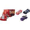 Disney Pixar Cars - Mack Trasformabile Playset, Giocattolo 2 in 1 con Camion e Officina per la Messa a Punto & Pixar Cars- Saetta McQueen, Mater e Bobby Swift Cambia Colore