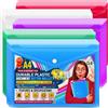 G4GADGET 25 buste portadocumenti formato A4, trasparenti e brillanti, colori assortiti