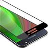 Cadorabo Pellicola Protettiva copertura completa compatibile con Samsung Galaxy J5 2016 in TRASPARENTE con NERO - Vetro di protezione del display (Tempered) con durezza 9H con compatibilità 3D touch