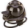 Prophete Unisex - Campanello per adulti con supporto in silicone, adatto per tutti i diametri del manubrio, colore: nero campanello, taglia unica