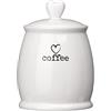 Premier Housewares Charm - Barattolo da tè, Ceramica, White, 12 x 12 x 16 cm