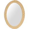 Biscottini Specchio tondo bagno 93x6,5x72 cm, Specchio shabby chic da parete, Specchio ovale bagno