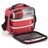 TATAY Borsa Termica Porta Pranzo Impermeabile - Urban Food&Drink Casual 3L | 2 Contenitori 0,5L + 1 Bottiglia 0,4L | Triplo Strato Isolante, Semirigida | Tasca Interna | 22,5x10x22 cm, Pois Rossi