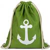 styleBREAKER zaino sportivo con stampa ad ancora, borsa sportiva, unisex 02012089, colore:Verde/Bianco
