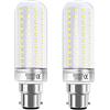 HZSANUE LED Lampadine Mais 32W, B22 Lampadina Baionetta, 6000K Bianco Freddo, 3600LM, 240W Lampadine Incandescenza Equivalenti, Non Dimmerabile, Confezione da 2