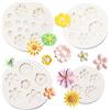 Neikafan 4 Pezzi Stampi Torta di Margherita Mini Fiore Stampi In Silicone 3D Muffa del Fiore delle Margherita DIY Strumenti da Forno per Dolci Zucchero Caramelle Cioccolato