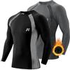MEETWEE Maglia Termica Uomo, Maglia a Manica Lunga Compression Maglietta Biancheria Intima Sport Traspirante Sottogonna Uomini Camicia Sportiva per la Corsa Fitness Palestra