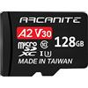 ARCANITE, 128 GB Micro SDXC scheda di memoria con adattatore - A2, UHS-I U3, V30, 4K, C10, Micro SD, Velocità di lettura fino a 95 MB/s