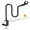 ZealSound Braccio per microfono, supporto per microfono da 19, supporto per microfono a collo di cigno con clip per microfono adattatore da 3/8 a 5/8, per b* lue snow*ball Ice Spark