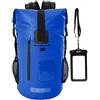Ultra Dry Adventurer Zaino impermeabile da 35 L di alta qualità, con custodia impermeabile per cellulare, ideale per campeggio, pesca, rafting, nuoto, barca, kayak, canoa, snowboard, Orange, 35 l
