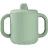 BÉABA, Tazza per l'Addestramento dei Bambini, Funzione Biberon/Tazza, 100% Silicone di Alta Qualità, Manici Grandi, Facile da Tenere, Ergonomico, Beccuccio Morbido, Verde Salvia