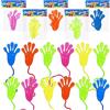 Bomtop 36 Pezzi Mani Appiccicose, Colorato Palme Appiccicose Hands Giocattoli per Bambini Feste Gadget Compleanno Bambini, Che Portano Divertimento Alla Festa (Colore Casuale)