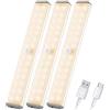 VCY Luce led armadio 28 LED Luci per Armadio Sensore Di Movimento Interni, batteria Ricaricabile Sotto Il Gabinetto Cucina Armadio Leggero Stick Luce Notturna Bar, Scale, Corridoio Confezion USB cabinet