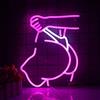 Wanxing Secy lady glutei insegna al neon led wall neon light 11.4 * 14 grande acrilico neon night ligt per la decorazione della parete rosa USB light per camera da letto pub sala giochi bar hotel party