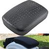 NATGIC Sedile Passeggero Per Moto Pelle Di Coccodrillo Nero Sedile Per Moto A Ventosa Sedile Posteriore Per Sedile Passeggero per H-harley Davidson Bobber Chopper (8 Ventose - Nero)