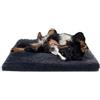 Paco Home Letto Per Cani Letto Per Gatti Soffice Cuscino Per Cani Ciambella Coperta Per Cesto Per Gatti Cesto Lavabile, Colore:Antracite, Dimensione:80x120 cm