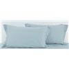 Bossi Coppia federe 2 volani col. 278 Azzurro Polvere