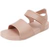 Fitflop Kids Iqushion Pearlised Sandal with Backstrap, Infradito, Rose Gold, 35 EU