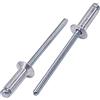 SKIR'CO (1000 pz) Rivetti ciechi in alluminio con testa svasata 4,0 x 12 mm, mandrino in acciaio, rivetti a strappo