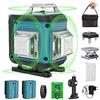 Bogseth 【Modalità a Impulsi】Livella Laser Autolivellante 16 Linee, 4 X 360 °Livello Laser Autolivellante Verde, 2 x Batterie, Autolivellante, Supporto rotante, Telecomando, Base Magnetica