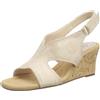 Clarks Kyarra Aster, Sandali con Zeppa Donna, Sabbia Metallizzata, 41 EU