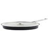 KitchenAid Steel Core Enamel Pentola smaltata con coperchio in acciaio, 20 cm/2,4 l, smaltata tedesca, a induzione, adatta al forno, lavabile in lavastoviglie, nero onice