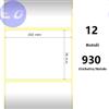 ZEBRA COMPATIBILE Zebra White 102x76mm, 930 Et/Rotolo Z-2000D 4x3x1 Core - MINIMO 12pz - ZE800264-305