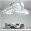 KAUCQI Plafoniera LED Soffitto 56CM 6000K Lampadario Camera da Letto, Moderna Soggiorno Cameretta Bambini Salotto Salone Petalo Fiore LED Luci