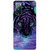 MUTOUREN Cover per Samsung Galaxy S20 FE 4G/5G Custodia in Silicone TPU Trasparenti Ultra Sottile Antigraffio Antiurto Protettivo Case con Pellicola Proteggi Schermo, Cielo Stellato e Leone