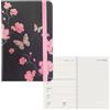 Idena 11063 - Calendario appuntamenti 2024, 90 x 140 mm, Fiori, 176 pagine, 1 settimana su 1 pagina, agenda, planner settimanale