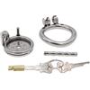 Kutocesy Piatto Chastity Cage Uomo Sex Toy Gabbia Pene Metallo Bdsm Male Chasity Cage Per Giochi Erotitici Sexy Per Coppie (L,Long)