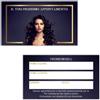 PRINTSERVIS Buoni Regalo utilizzabili come Gift Card, Coupon, Voucher personalizzabile, biglietto Offerta, bigliettini Sconto, Biglietti Omaggio per Negozi Estetista Parrucchiera Massaggi 8x5cm (Blu Gold)
