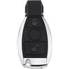 VGOL Guscio chiave a distanza a 2 pulsanti di ricambio compatibile con Mercedes Benz Classe A (W169) B (W245) C/CL/CLK auto portachiavi in plastica