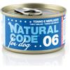 Natural Code for Dog 90 gr - Tonno e Merluzzo - Confezione da 6 pezzi - Cibo Umido per Cani - 1° ORDINE? scegli lo sconto BZR5 / BZR20 + 200 punti fedeltà